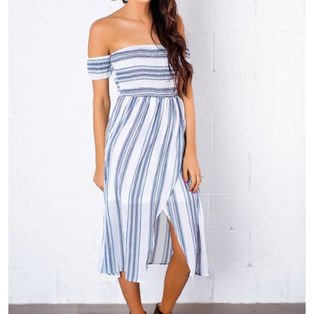 Striped Midi Dress